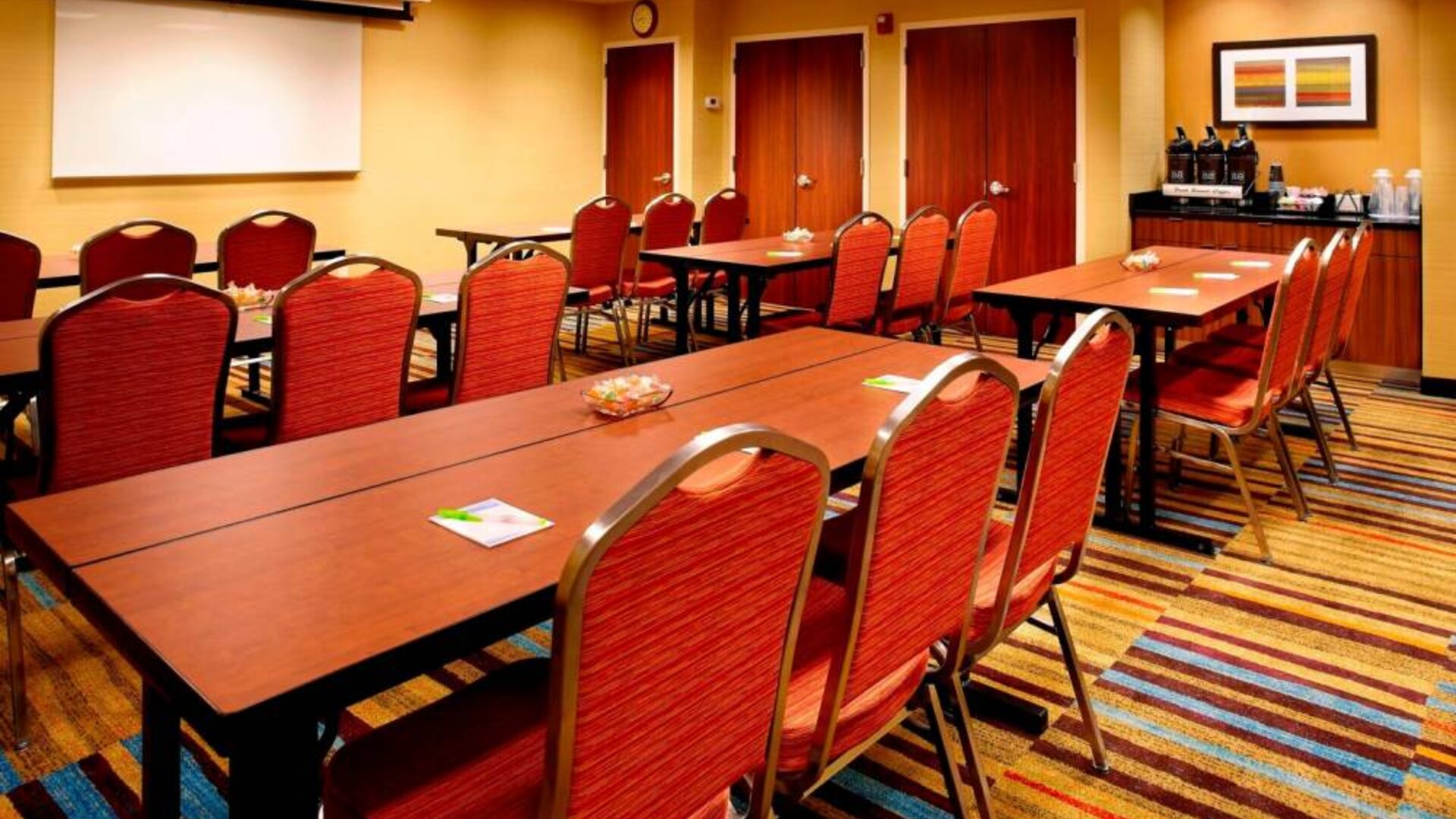 Professional meeting room at Fairfield Inn East Rutherford Meadowlands.