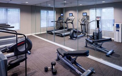 Fitness center available at Residence Inn By Marriott Denver Highlands Ranch.