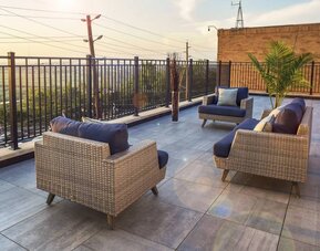 Terrace at Wyndham Garden North Bergen Near Secaucus.