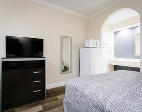 Day use room amenities at Palace Inn TX 249.