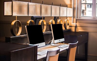 Dedicated business center at Hilton Baton Rouge Capitol Center.