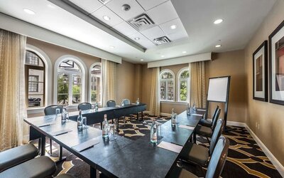 Professional meeting room at Hilton Baton Rouge Capitol Center.