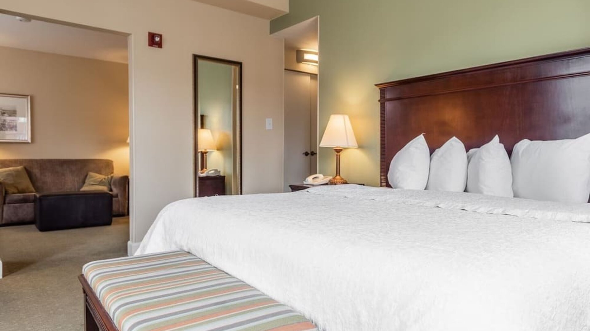 Spacious king room at Hampton Inn & Suites Birmingham-Downtown-Tutwiler.
