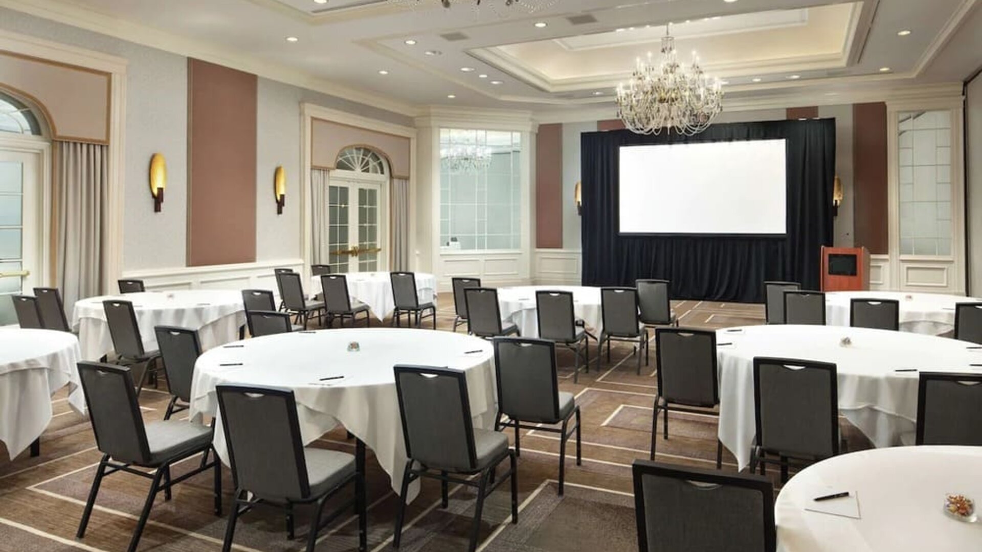 Professional meeting room at Hilton Short Hills.
