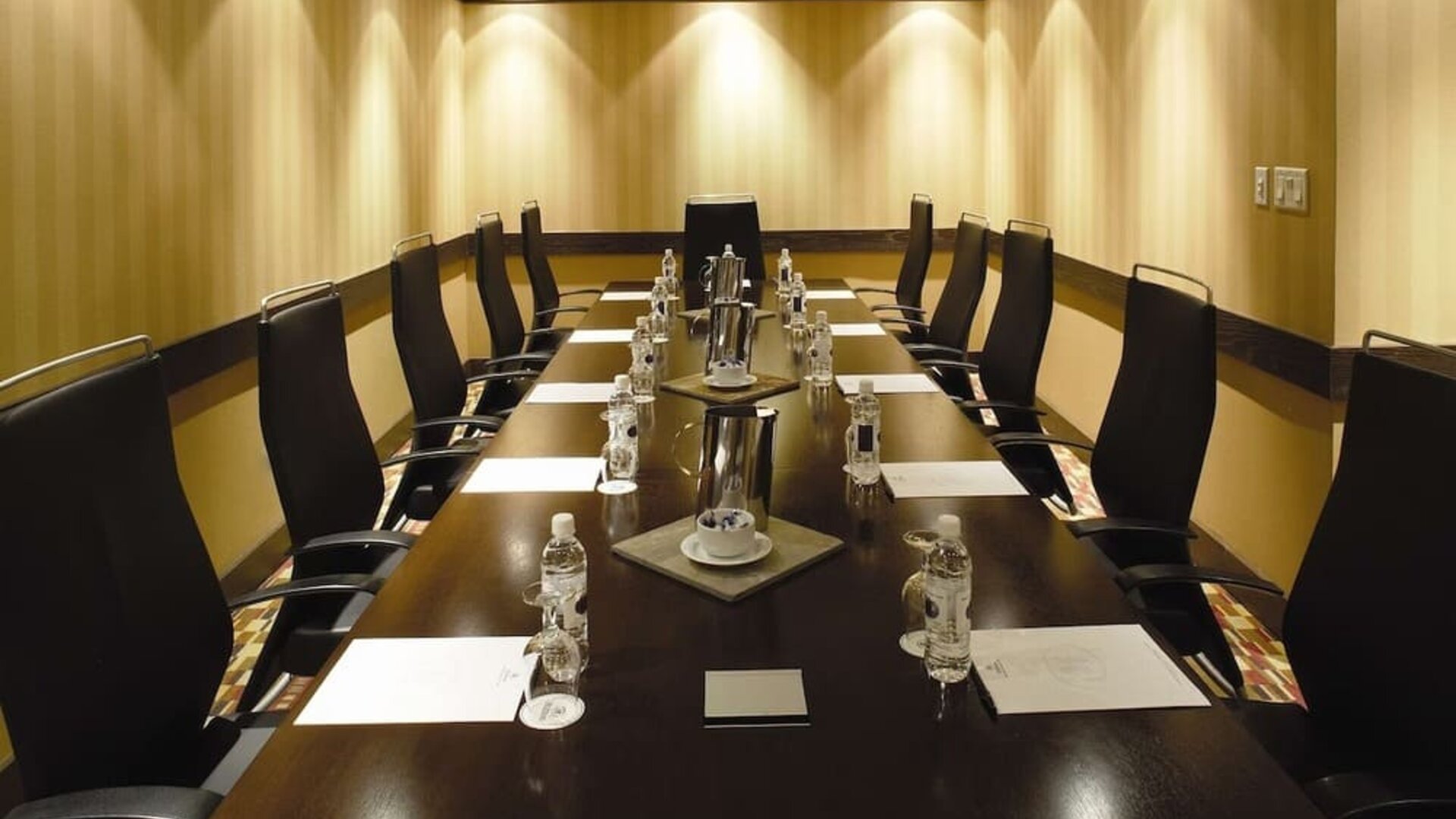 Professional meeting room at Hilton Whistler Resort & Spa.
