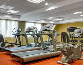 Fitness center available at Hyatt Place Fort Lauderdale Cruise Port.