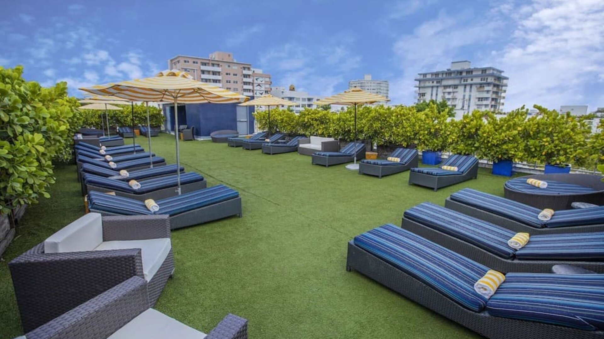 Lovely outdoor terrace at Catalina Hotel & Beach Club.