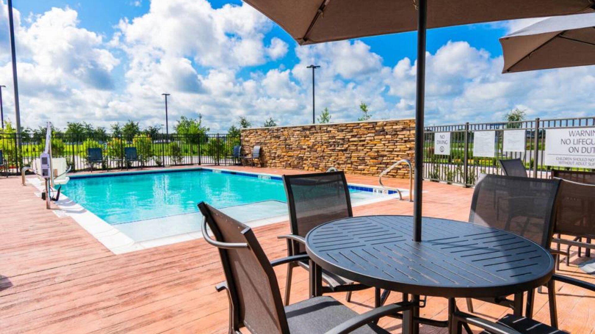 Refreshing outdoor pool at Fairfield Inn & Suites By Marriott Houston League City.