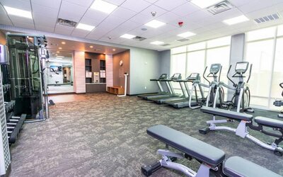 Fitness center available at Fairfield Inn & Suites By Marriott Houston League City.