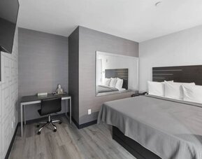 Day use room with work desk at Hotel 365 Bronx.