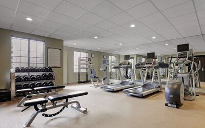 Fitness center available at Staybridge Suites Washington D.C.- Greenbelt.