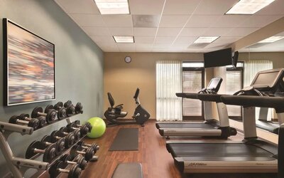 Fitness center available at Hyatt Place Chicago/Hoffman Estates.