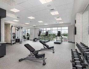 Spacious fitness center at TownePlace Suites Nashville Midtown.