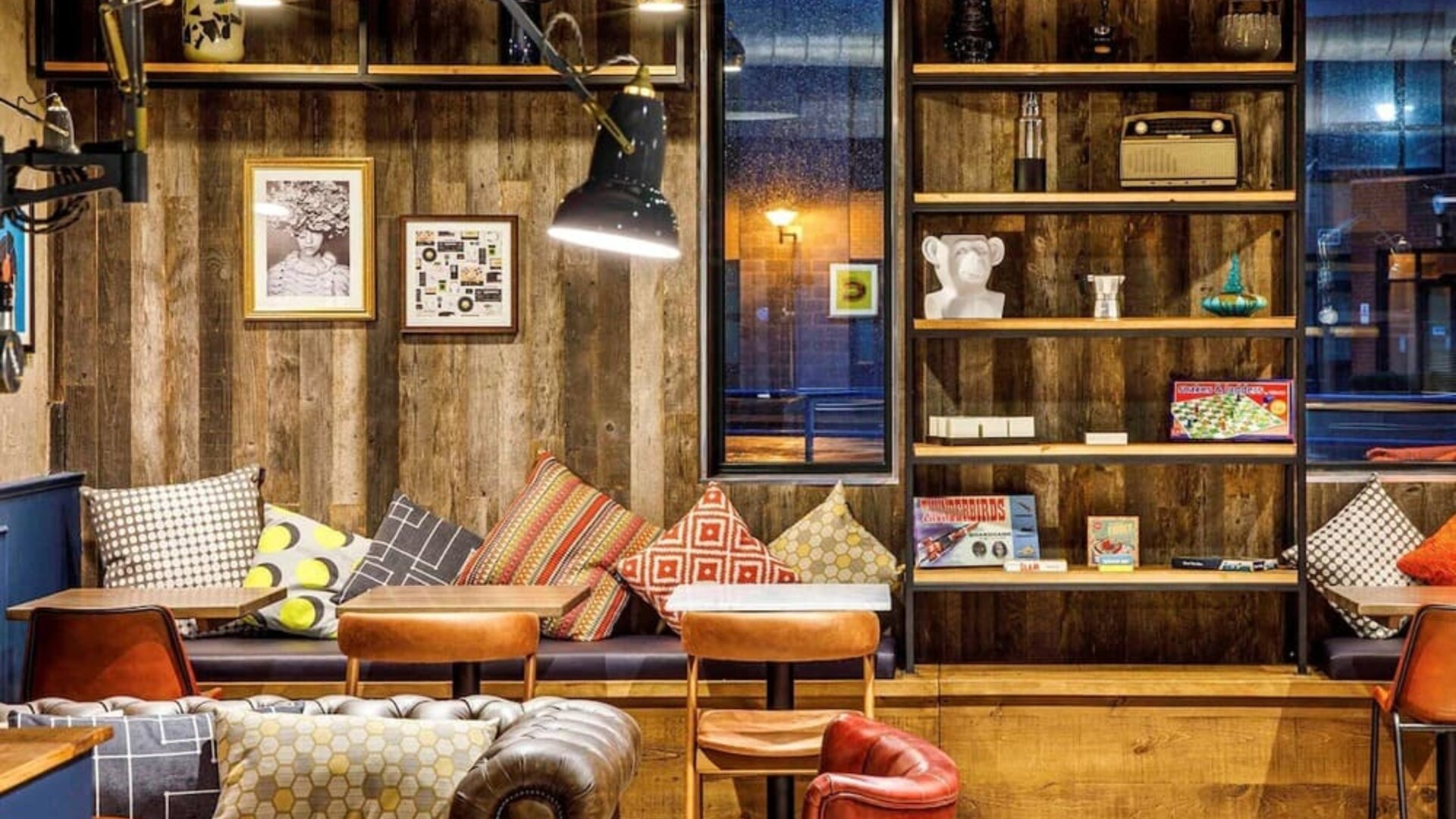 Lounge and coworking space at Ibis Budget Sheffield Centre St Marys Gate.