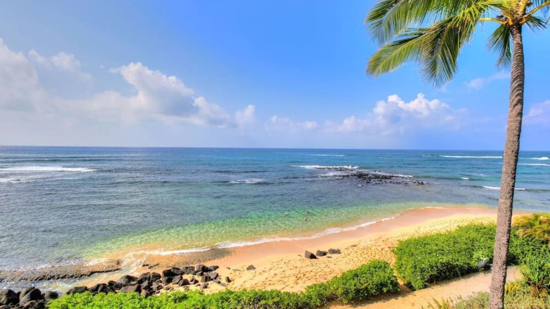 Beautiful beach right at your fingertips at Ko'a Kea Resort On Po`ipu Beach.