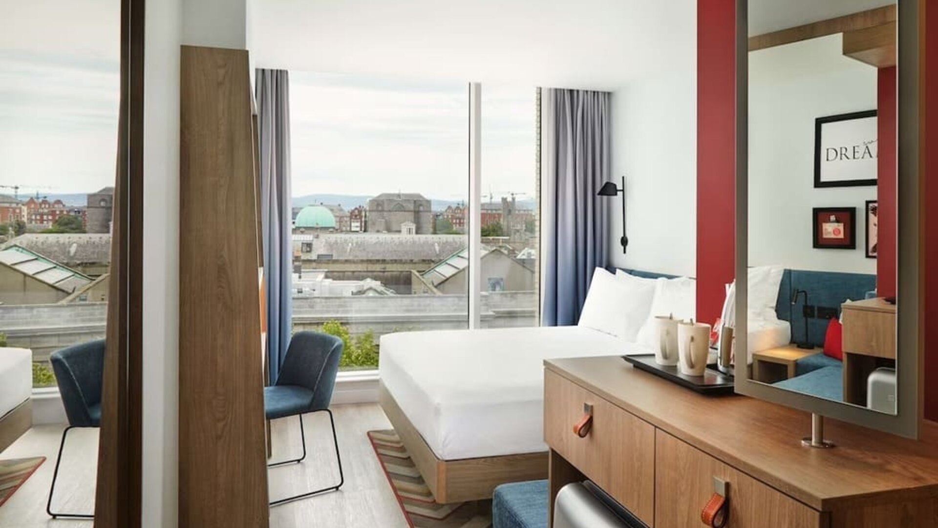 Comfortable day room with workspace at Hampton By Hilton Dublin City Centre.