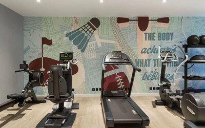 Fitness center available at Hampton By Hilton Dublin City Centre.