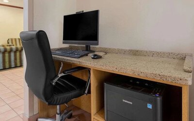 Business center at Norwood Inn Statefare Grounds.