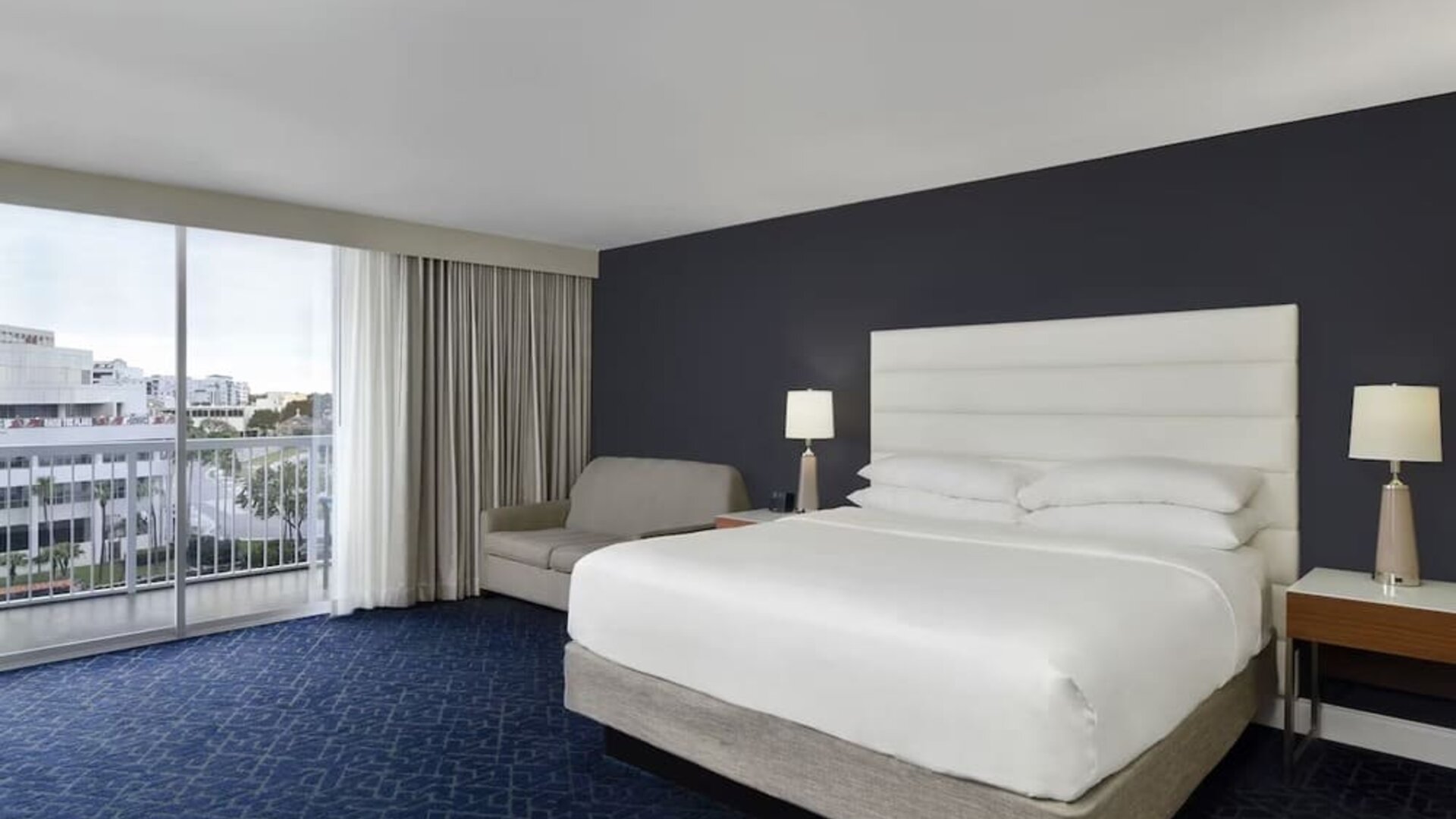 Bright and spacious day use room at Hotel Tampa Riverwalk.