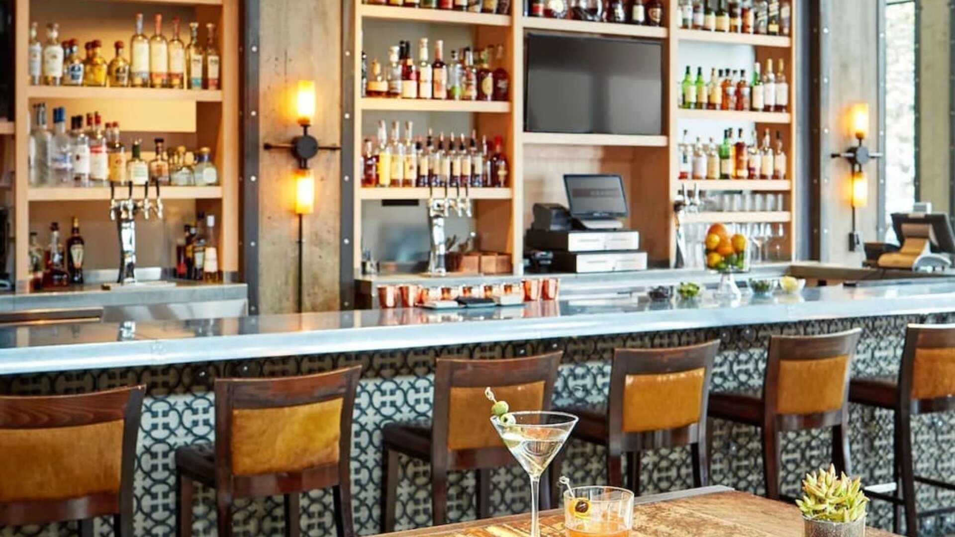 Cozy hotel bar at The Citizen Hotel, Autograph Collection.