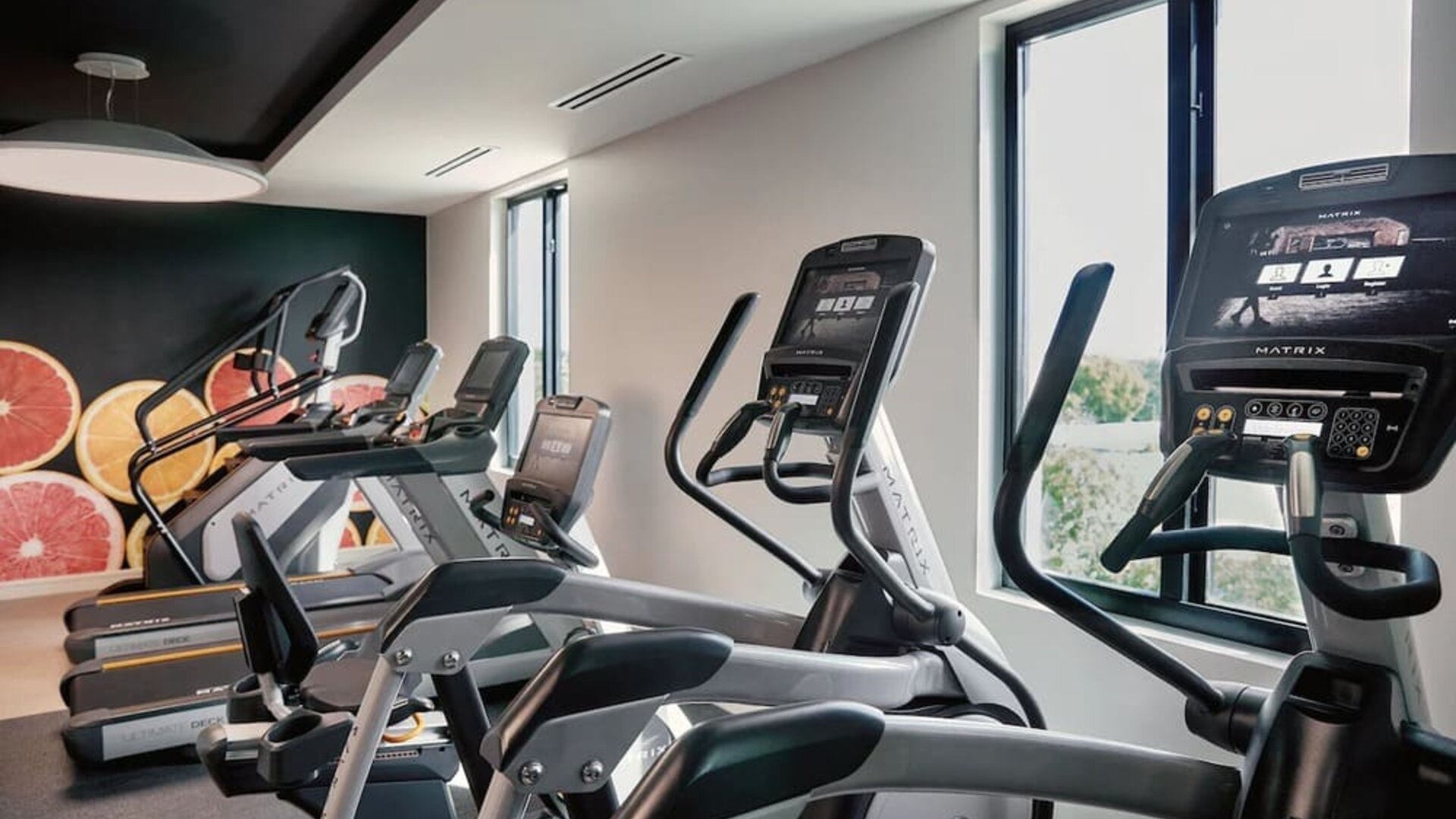 Well equipped fitness center at Fairfield Inn & Suites By Marriott Kenosha Pleasant Prairie.