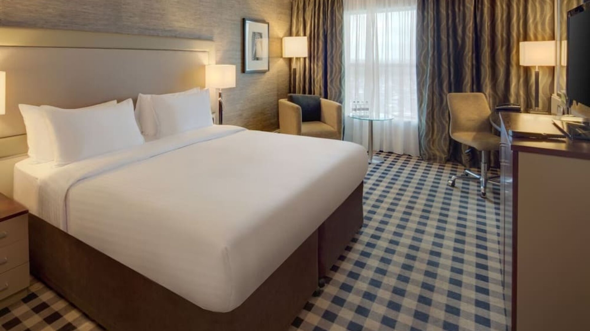 Bright and spacious day use room with lounge area at DoubleTree By Hilton Newcastle International Airport.