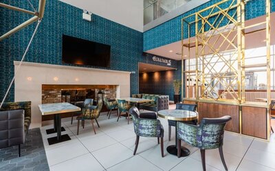 Dining area at DoubleTree By Hilton Newcastle International Airport.