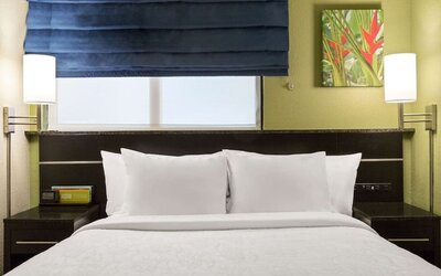 King bed at Hilton Garden Inn Houston NW/Willowbrook.