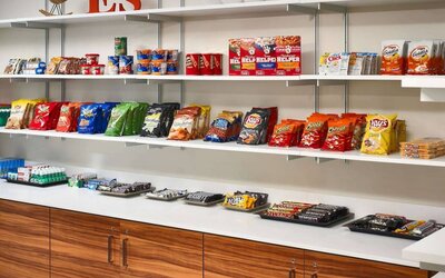 The Shoppe stocks plenty of snacks to satisfy the sweet tooth of guests.