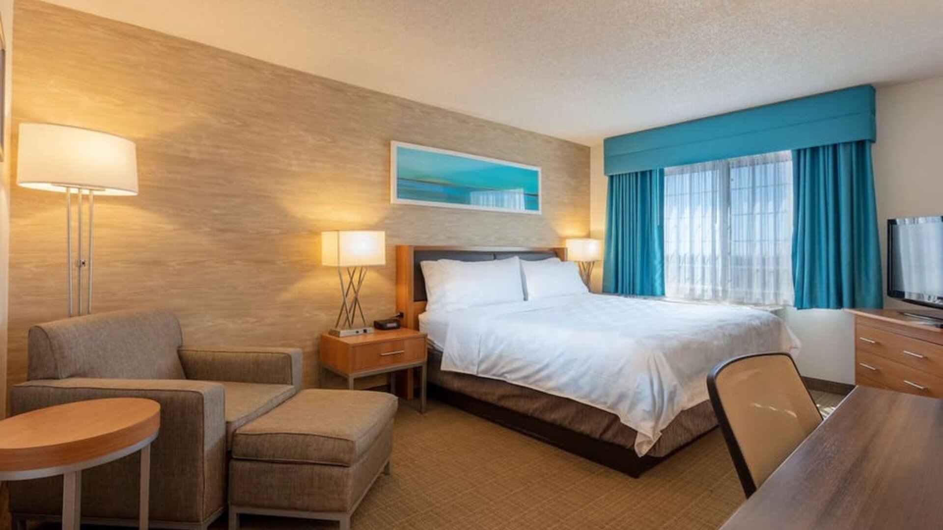 King room with natural light at Sonesta Anaheim Resort Area.