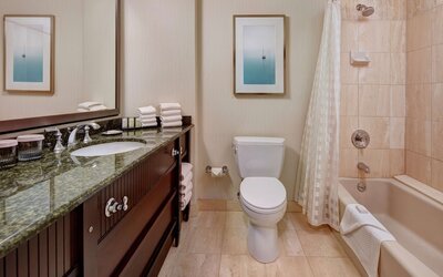 Suite, 1 King Bed with Sofa bed, Bathtub (Mobility & Hearing)