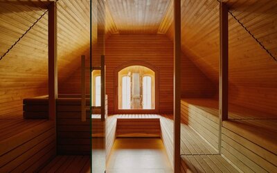 Spa and sauna at Wilmina Hotel.