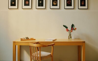 Work space at Wilmina Hotel.