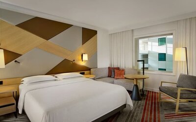 Day use room with natural light at Sheraton Amsterdam Airport Hotel And Conference Center.