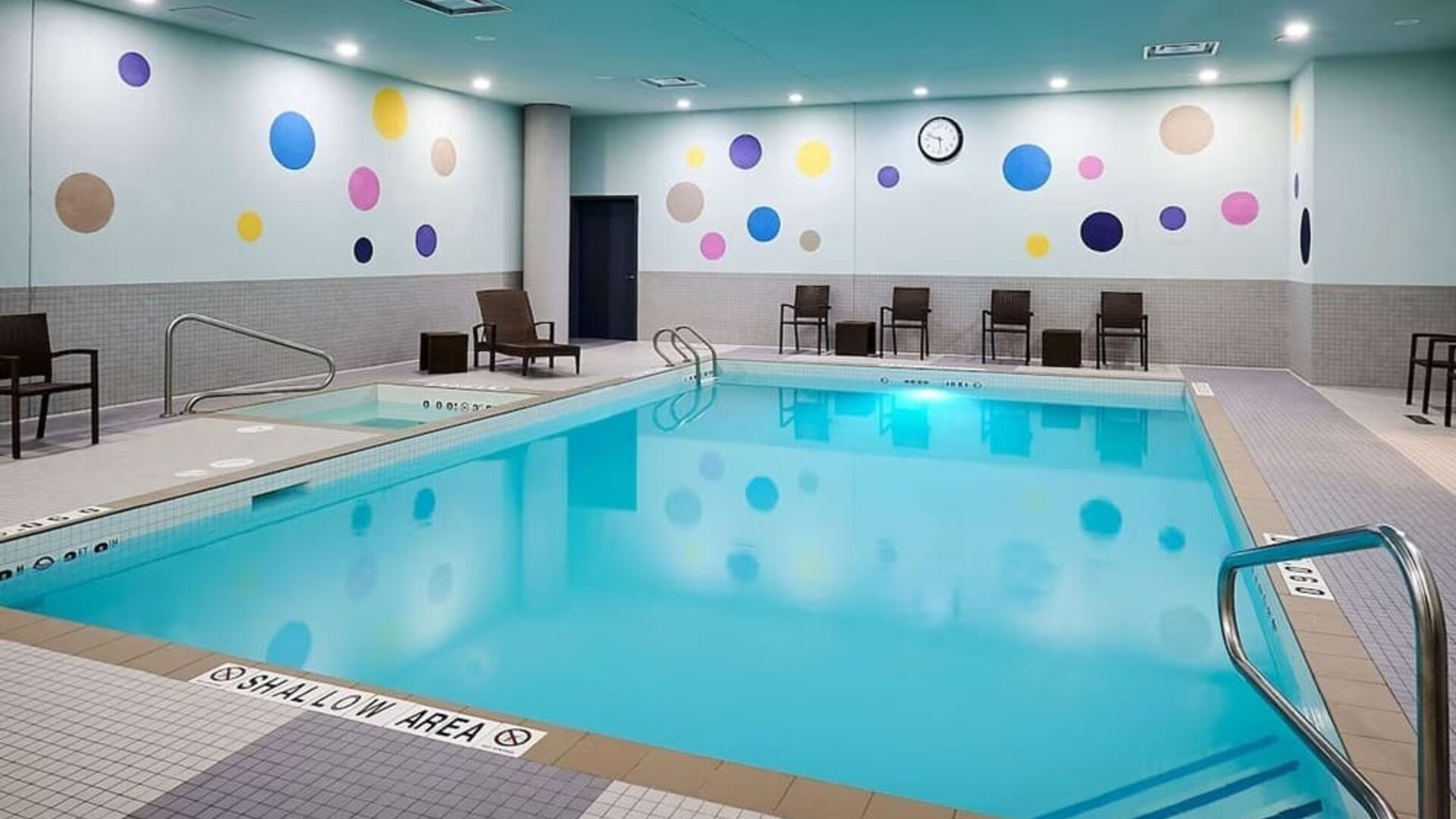 Indoor pool at Novotel Toronto Vaughan Centre.