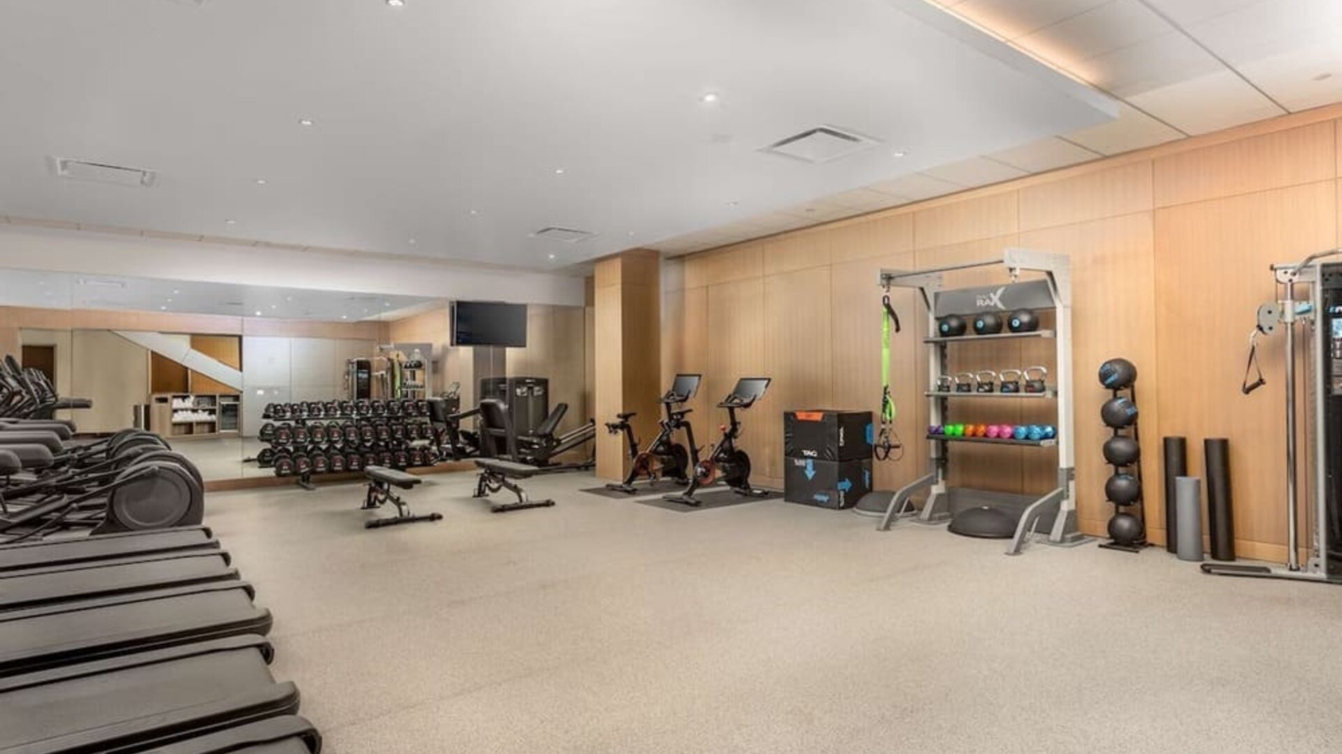 Well equipped gym at The Art Hotel Denver.