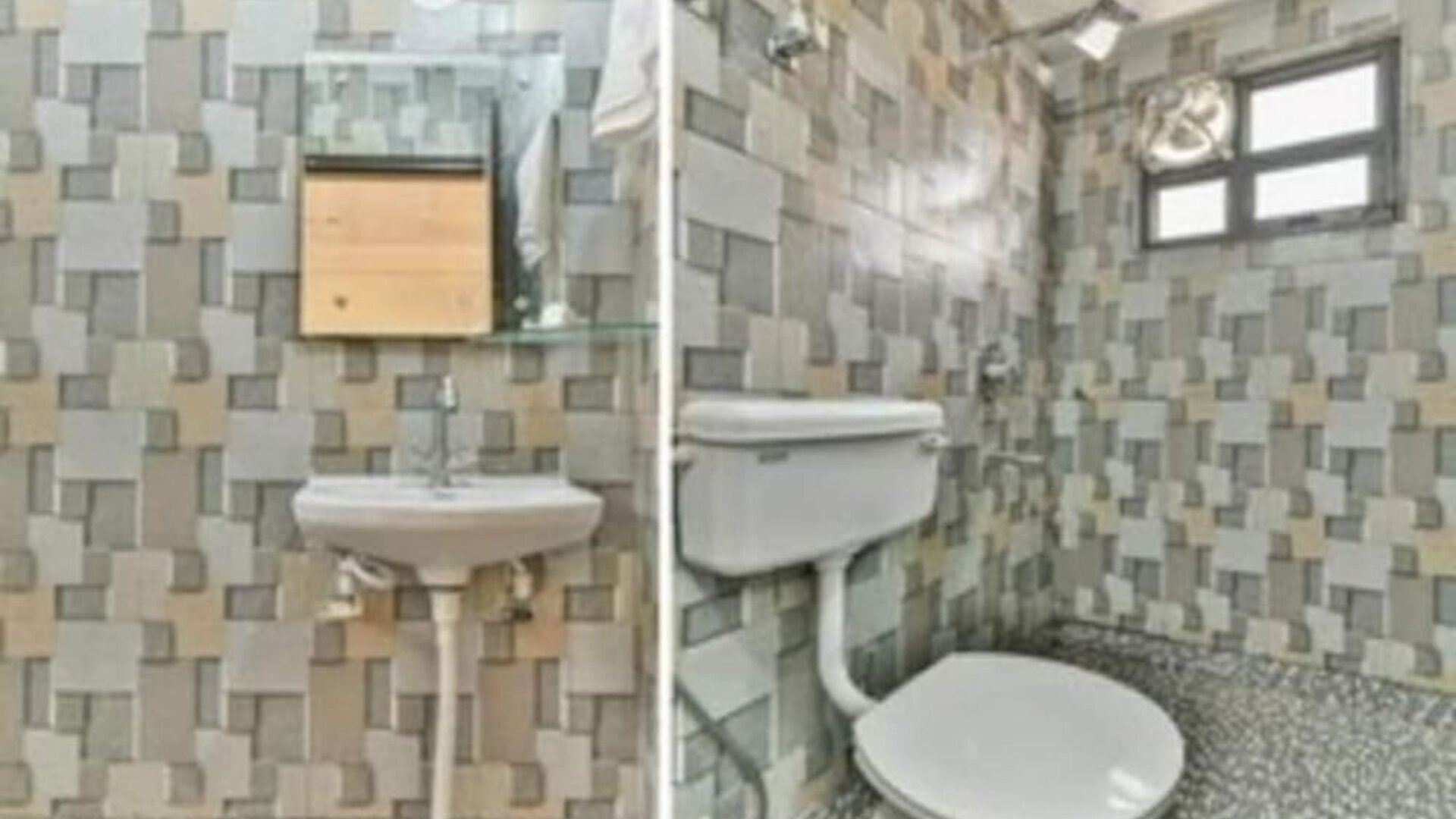 Private guest bathroom at Hotel Smart Stay. 