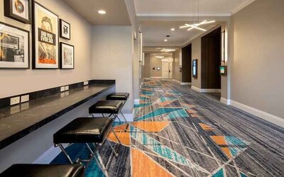 Coworking space ideal for digital nomads at Embassy Suites By Hilton San Rafael Marin County.
