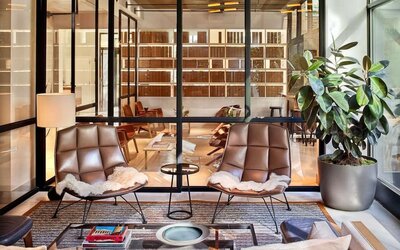 Coworking area at Arlo SoHo.