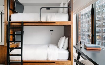 Bunk bed available at Arlo Soho. 