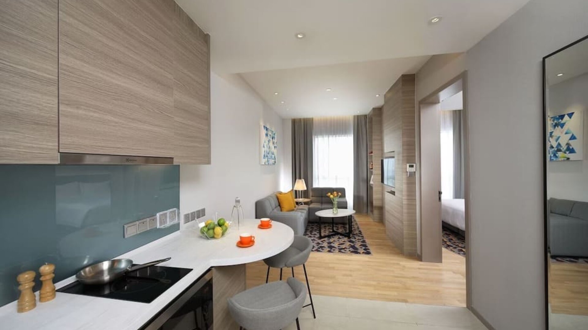 Day use room with in-room kitchen at Capri By Fraser Johor Bahru.