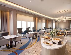 Dining and coworking space at Capri By Fraser Johor Bahru.