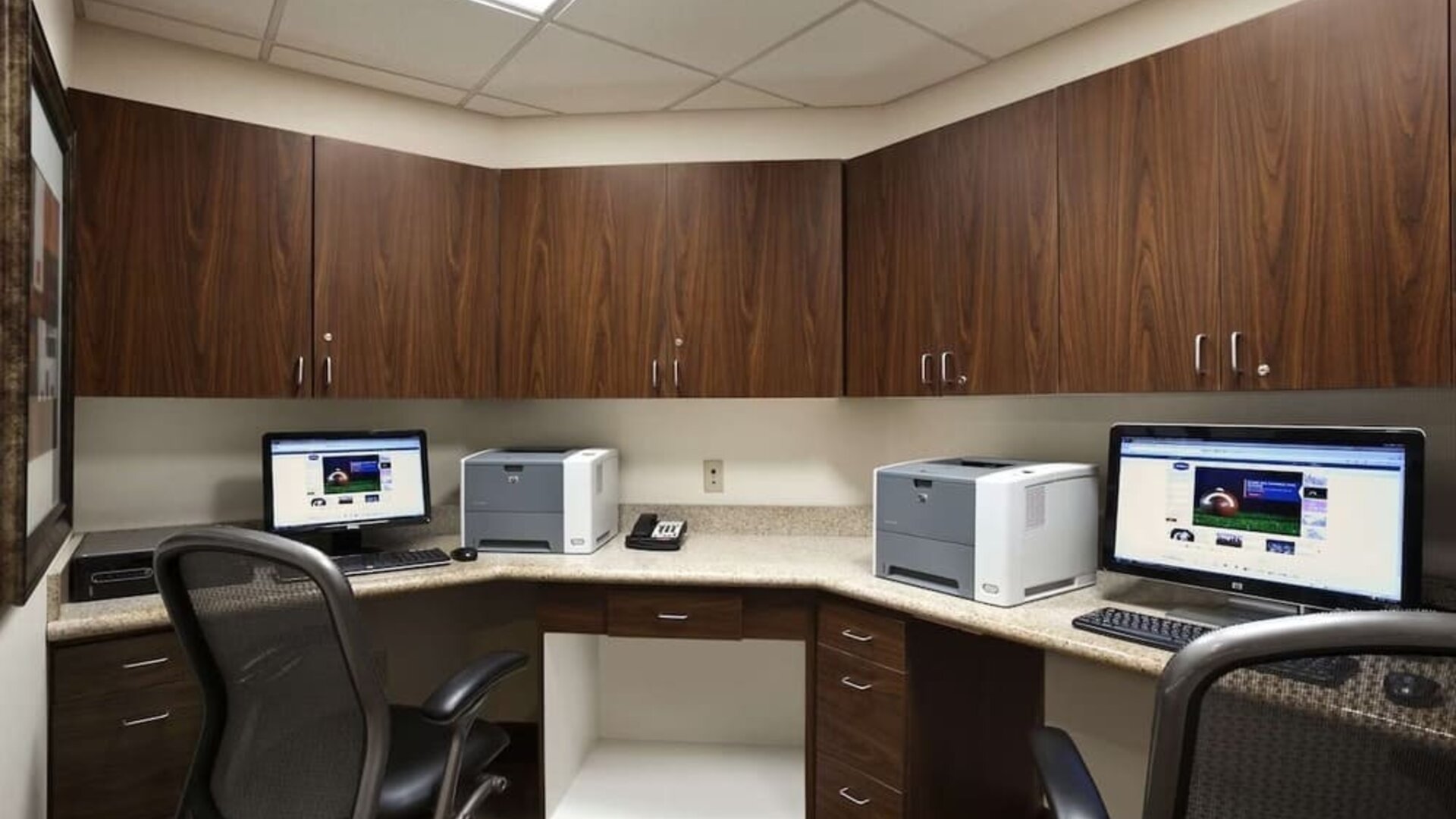 Business center available at Hampton Inn & Suites Conroe - I-45 North.