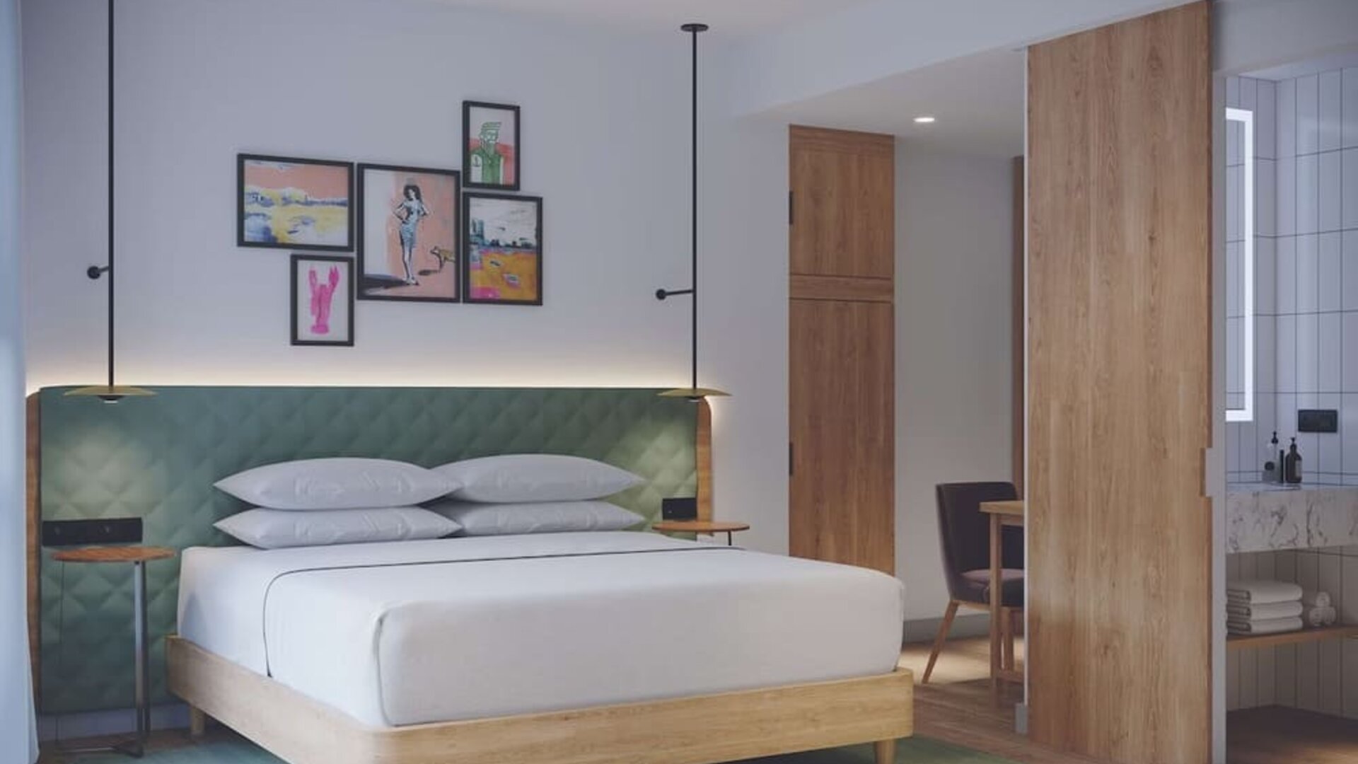 King room with private bathroom at Hilton Garden Inn Tbilisi Riverview.