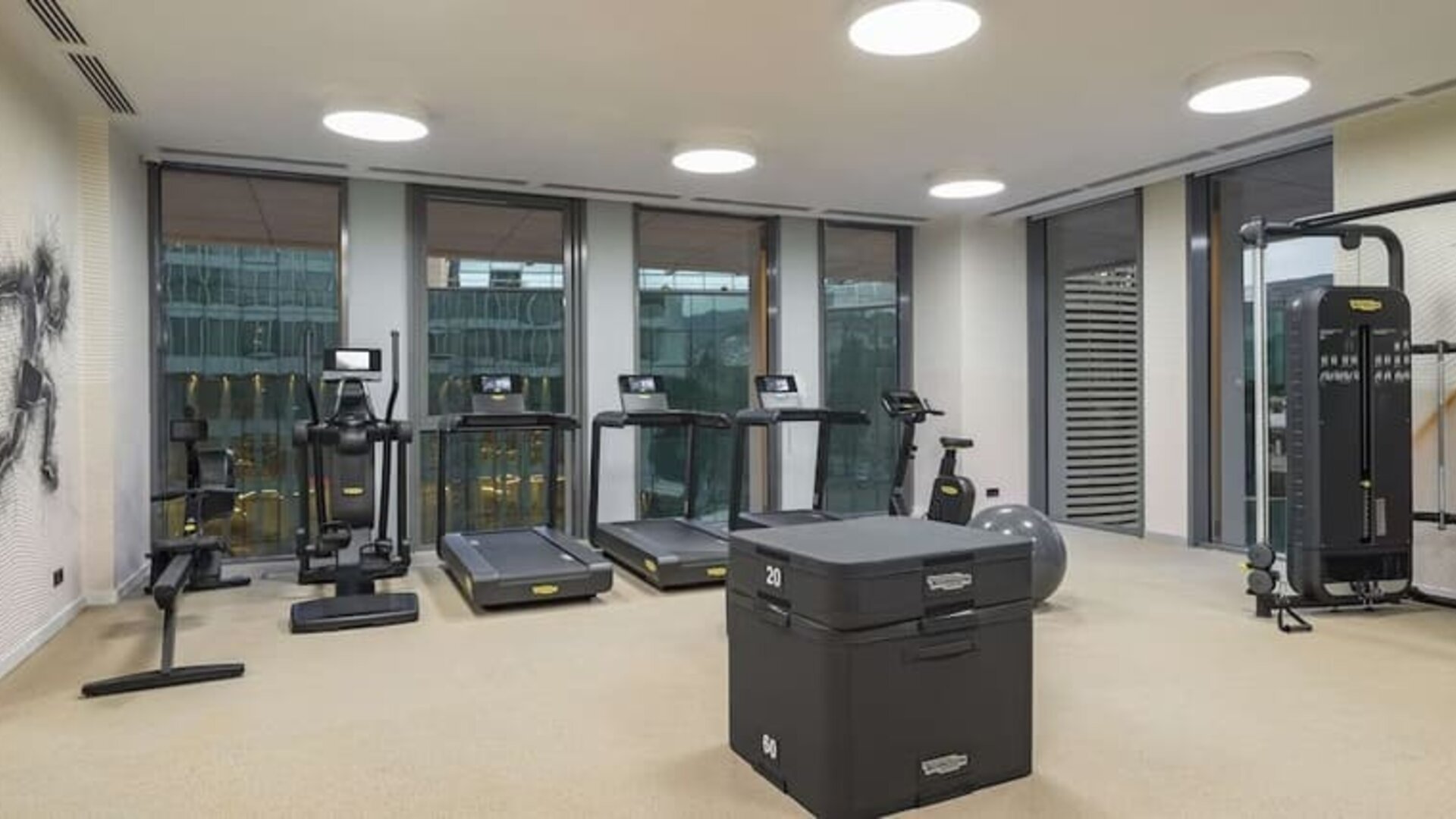 Fitness canter at Hilton Garden Inn Tbilisi Riverview.