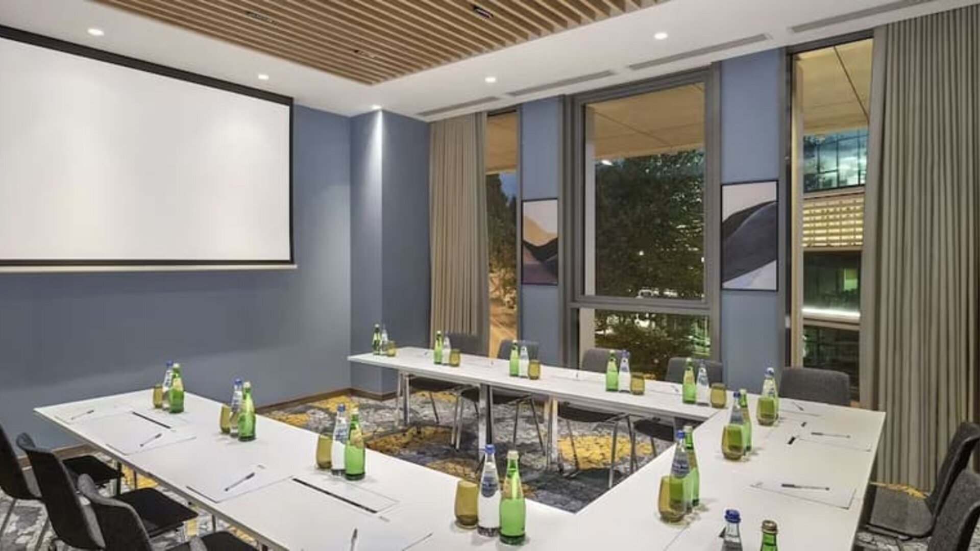 Professional meeting room at Hilton Garden Inn Tbilisi Riverview.