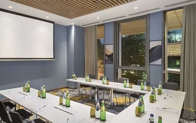 Professional meeting room at Hilton Garden Inn Tbilisi Riverview.