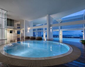 Hot tub and spa at Fraser Place Puteri Harbour.