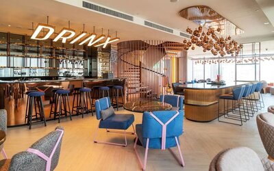 Coworking and lounge area at Capri By Fraser Bukit Bintang.