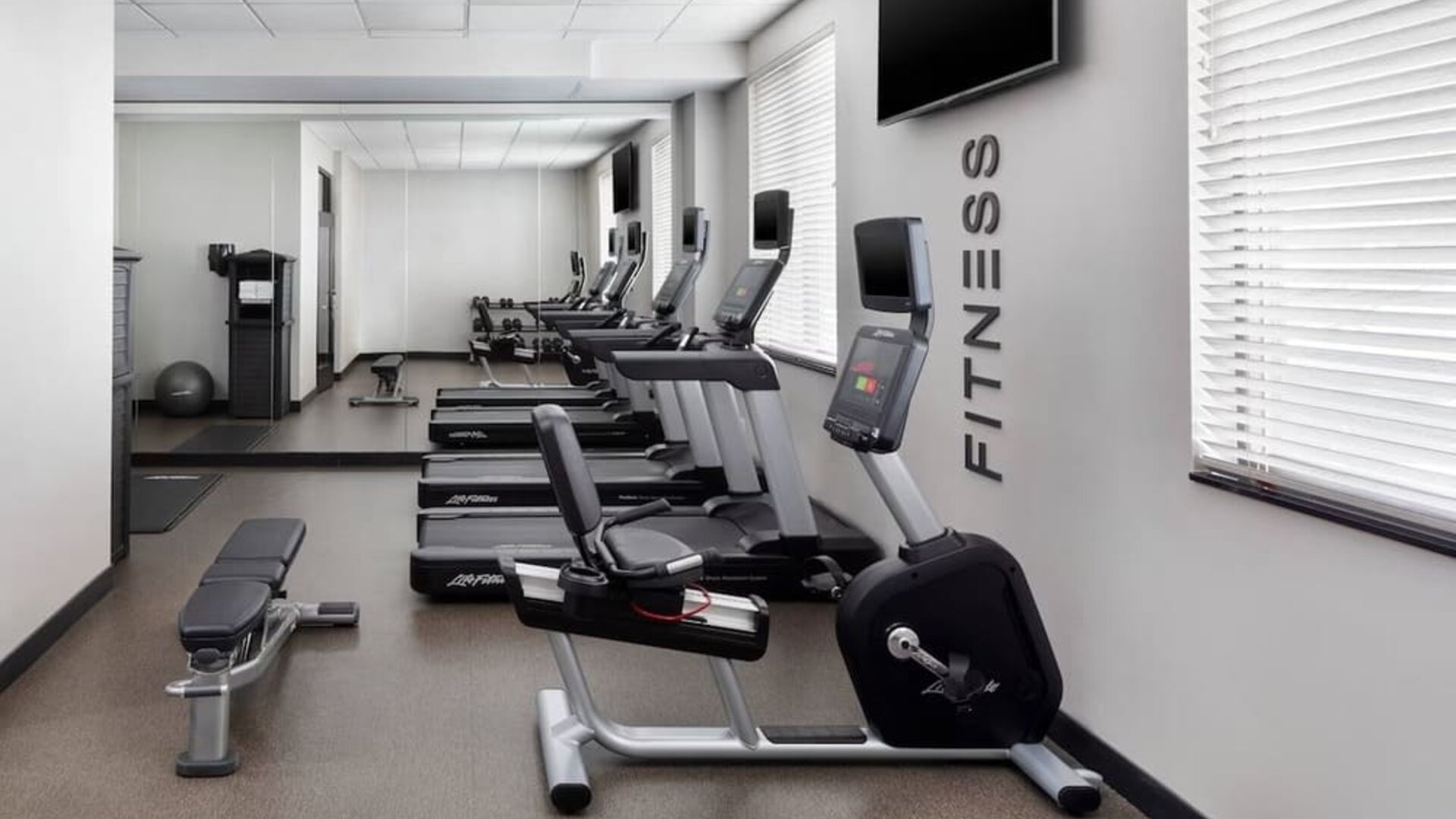 Fitness center available at Fairfield Inn & Suites By Marriott New York Staten Island.